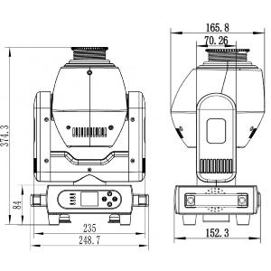 JB SYSTEMS EXPLORER SPOT - 120W Moving Head