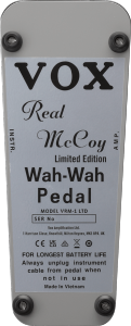 VOX MVO VRM-1-LTD - Real McCoy Wah Édition Limitée Chrome