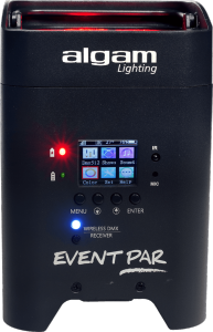 ALGAM LIGHTING LAL EVENTPAR - Par sur batterie LED 6x12W RGBWA+UV, Wireless DMX