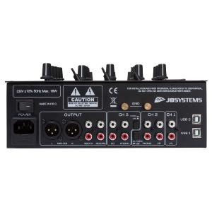 JB SYSTEMS BATTLE4-usb - Mixer DJ, 9 entrées sur 4 canaux