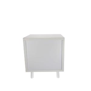 ENOVA VINYLE LOVER CUBE WH - Meuble Hifi blanc