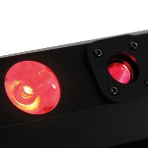 J.COLLINS CRAZY BAR R - Barre 8 Lasers Rouge + 8 Leds