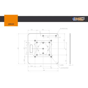 GLOBAL TRUSS 106122 - Base plate Multi 45x45cm for F31-F34/F22-F24