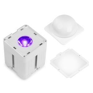 BEAMZ KUBE20W - PROJECTEUR ARCHITECTURAL IP65 SUR BATTERIE, LED 20W 6EN1, BLANC