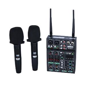 POWER ACOUSTIQUE MX 22 UB 2HF - Table De Mixage Et 2 Micros UHF