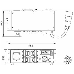 BRITEQ PD-32SH/FRA-BEL - Distributeur electrique 32A