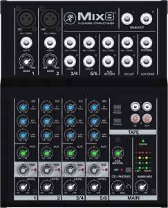 MACKIE SMK MIX8 - MIX - Compacte 8 canaux, 10 entrées