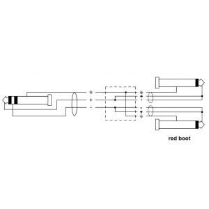 CORDIAL ECL CFY6VPP - Câble audio Jack - Jack mâle/2 J. mono m. - 6m - 6.35